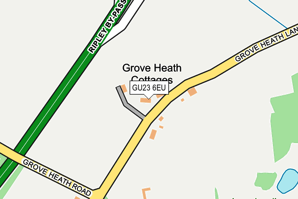 GU23 6EU map - OS OpenMap – Local (Ordnance Survey) GU23 6EU map - OS OpenMap – Local (Ordnance Survey)