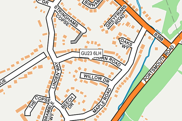 GU23 6LH map - OS OpenMap – Local (Ordnance Survey) GU23 6LH map - OS OpenMap – Local (Ordnance Survey)
