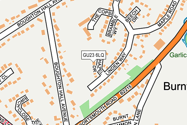 GU23 6LQ map - OS OpenMap – Local (Ordnance Survey) GU23 6LQ map - OS OpenMap – Local (Ordnance Survey)