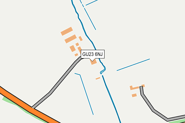 GU23 6NJ map - OS OpenMap – Local (Ordnance Survey) GU23 6NJ map - OS OpenMap – Local (Ordnance Survey)