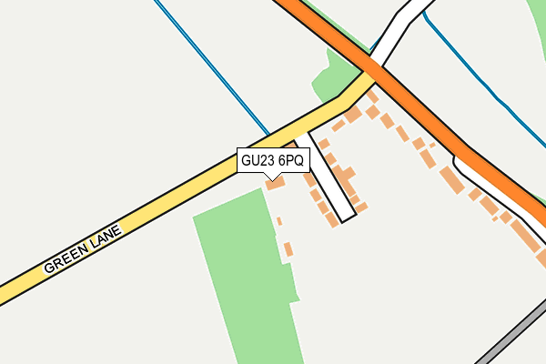 GU23 6PQ map - OS OpenMap – Local (Ordnance Survey) GU23 6PQ map - OS OpenMap – Local (Ordnance Survey)