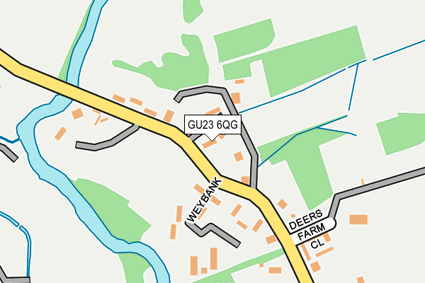 GU23 6QG map - OS OpenMap – Local (Ordnance Survey) GU23 6QG map - OS OpenMap – Local (Ordnance Survey)