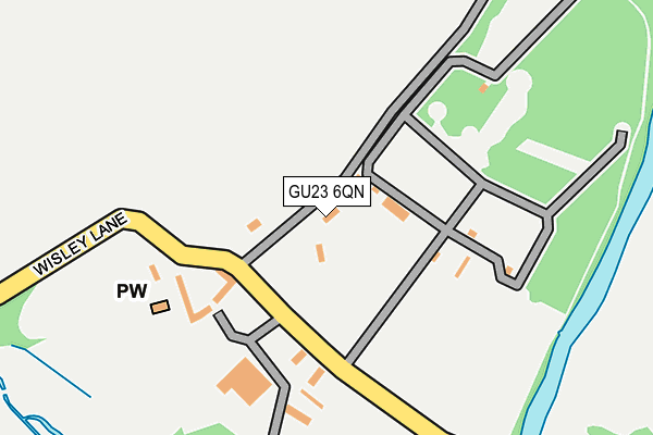 GU23 6QN map - OS OpenMap – Local (Ordnance Survey) GU23 6QN map - OS OpenMap – Local (Ordnance Survey)