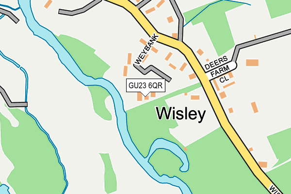 GU23 6QR map - OS OpenMap – Local (Ordnance Survey) GU23 6QR map - OS OpenMap – Local (Ordnance Survey)