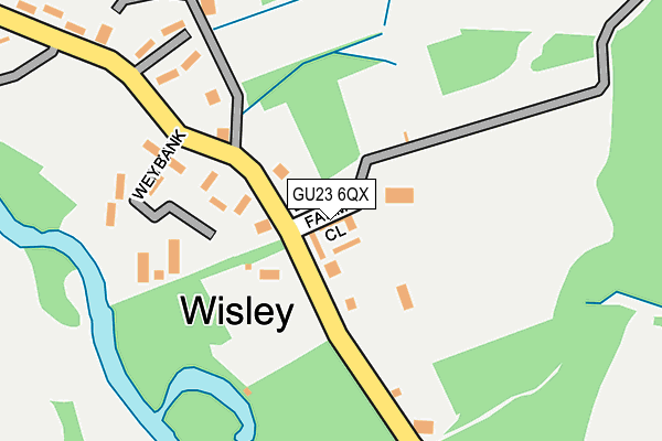 GU23 6QX map - OS OpenMap – Local (Ordnance Survey) GU23 6QX map - OS OpenMap – Local (Ordnance Survey)
