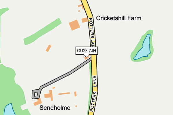 GU23 7JH map - OS OpenMap – Local (Ordnance Survey) GU23 7JH map - OS OpenMap – Local (Ordnance Survey)