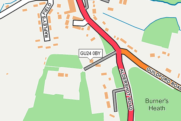 GU24 0BY map - OS OpenMap – Local (Ordnance Survey) GU24 0BY map - OS OpenMap – Local (Ordnance Survey)