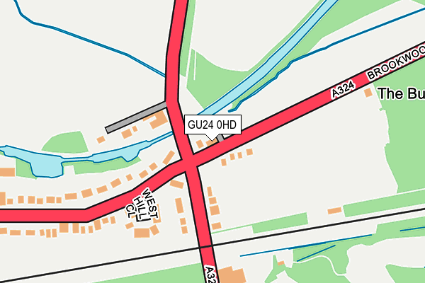 GU24 0HD map - OS OpenMap – Local (Ordnance Survey) GU24 0HD map - OS OpenMap – Local (Ordnance Survey)