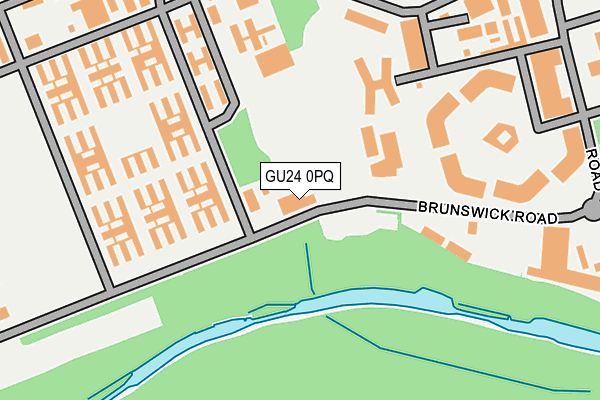GU24 0PQ map - OS OpenMap – Local (Ordnance Survey) GU24 0PQ map - OS OpenMap – Local (Ordnance Survey)