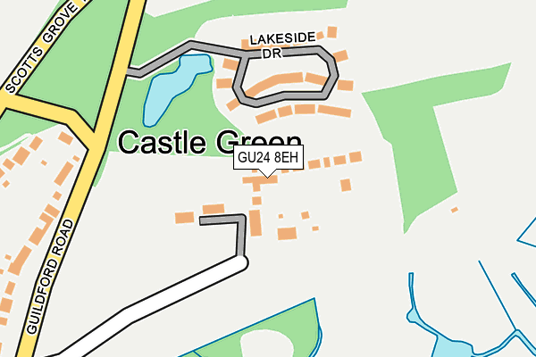 GU24 8EH map - OS OpenMap – Local (Ordnance Survey) GU24 8EH map - OS OpenMap – Local (Ordnance Survey)