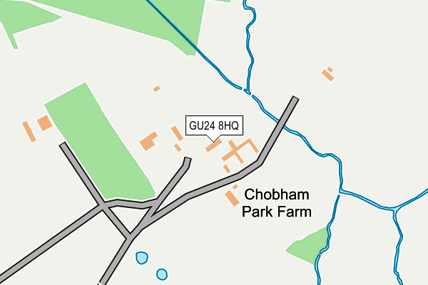 GU24 8HQ map - OS OpenMap – Local (Ordnance Survey) GU24 8HQ map - OS OpenMap – Local (Ordnance Survey)