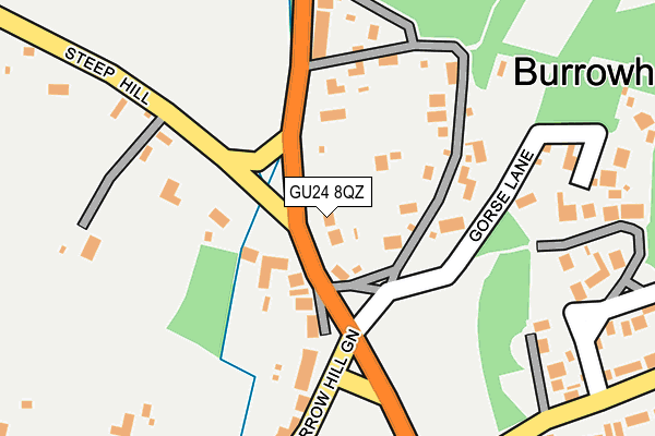 GU24 8QZ map - OS OpenMap – Local (Ordnance Survey) GU24 8QZ map - OS OpenMap – Local (Ordnance Survey)
