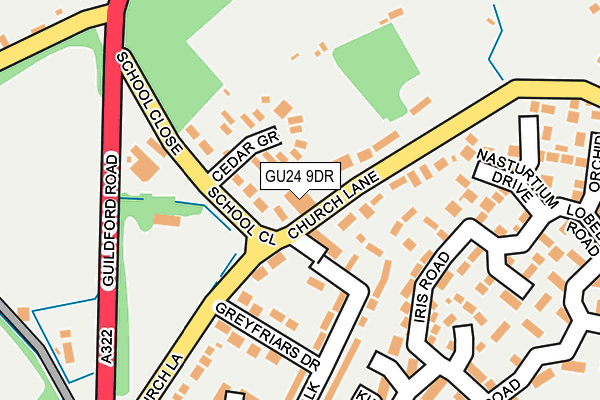 GU24 9DR map - OS OpenMap – Local (Ordnance Survey) GU24 9DR map - OS OpenMap – Local (Ordnance Survey)