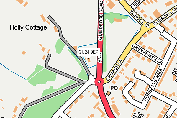 GU24 9EP map - OS OpenMap – Local (Ordnance Survey) GU24 9EP map - OS OpenMap – Local (Ordnance Survey)