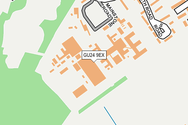 GU24 9EX map - OS OpenMap – Local (Ordnance Survey) GU24 9EX map - OS OpenMap – Local (Ordnance Survey)