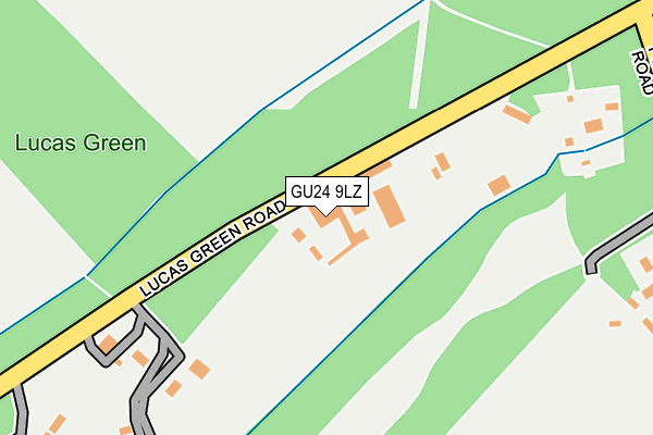 GU24 9LZ map - OS OpenMap – Local (Ordnance Survey) GU24 9LZ map - OS OpenMap – Local (Ordnance Survey)