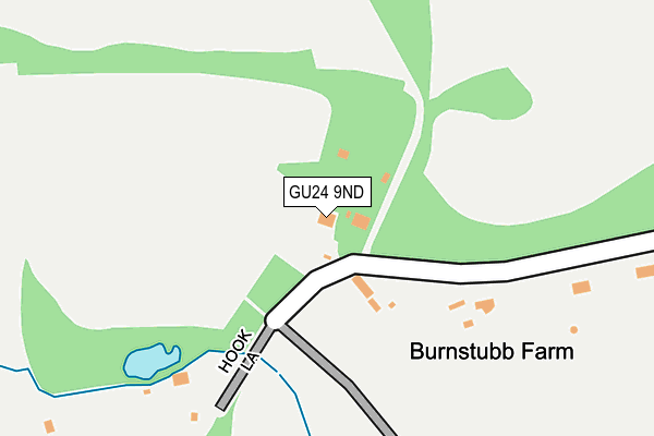 GU24 9ND map - OS OpenMap – Local (Ordnance Survey) GU24 9ND map - OS OpenMap – Local (Ordnance Survey)