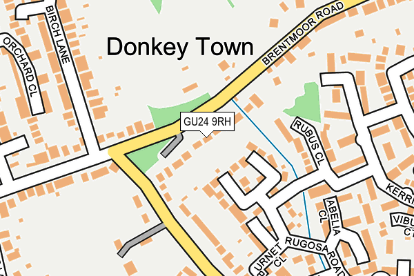 GU24 9RH map - OS OpenMap – Local (Ordnance Survey) GU24 9RH map - OS OpenMap – Local (Ordnance Survey)