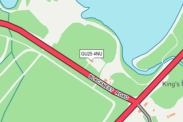 GU25 4NU map - OS OpenMap – Local (Ordnance Survey) GU25 4NU map - OS OpenMap – Local (Ordnance Survey)