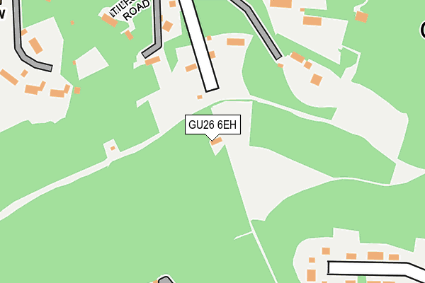 GU26 6EH map - OS OpenMap – Local (Ordnance Survey) GU26 6EH map - OS OpenMap – Local (Ordnance Survey)