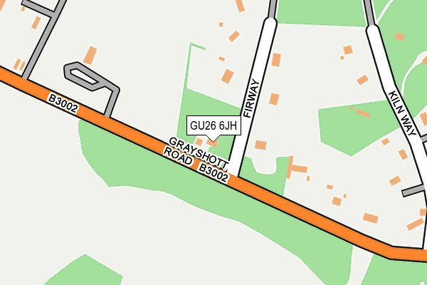 GU26 6JH map - OS OpenMap – Local (Ordnance Survey) GU26 6JH map - OS OpenMap – Local (Ordnance Survey)