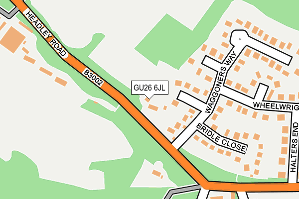GU26 6JL map - OS OpenMap – Local (Ordnance Survey) GU26 6JL map - OS OpenMap – Local (Ordnance Survey)