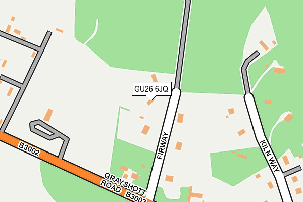 GU26 6JQ map - OS OpenMap – Local (Ordnance Survey) GU26 6JQ map - OS OpenMap – Local (Ordnance Survey)