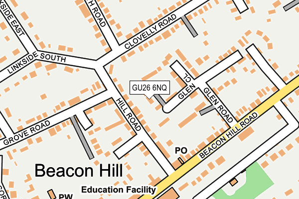 GU26 6NQ map - OS OpenMap – Local (Ordnance Survey)