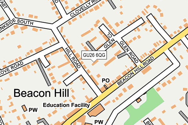 GU26 6QG map - OS OpenMap – Local (Ordnance Survey) GU26 6QG map - OS OpenMap – Local (Ordnance Survey)