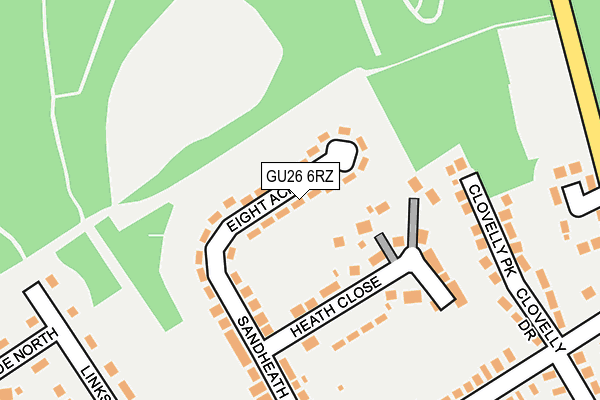 GU26 6RZ map - OS OpenMap – Local (Ordnance Survey) GU26 6RZ map - OS OpenMap – Local (Ordnance Survey)