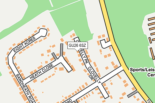 GU26 6SZ map - OS OpenMap – Local (Ordnance Survey) GU26 6SZ map - OS OpenMap – Local (Ordnance Survey)