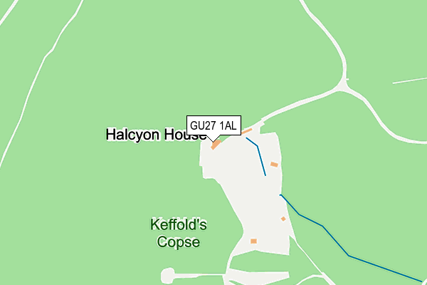 GU27 1AL map - OS OpenMap – Local (Ordnance Survey) GU27 1AL map - OS OpenMap – Local (Ordnance Survey)