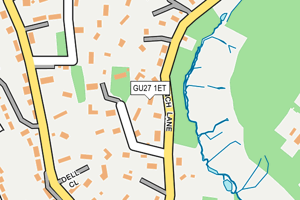 GU27 1ET map - OS OpenMap – Local (Ordnance Survey) GU27 1ET map - OS OpenMap – Local (Ordnance Survey)