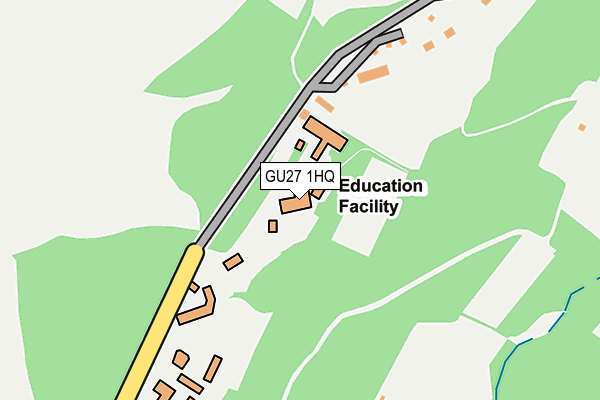 GU27 1HQ map - OS OpenMap – Local (Ordnance Survey) GU27 1HQ map - OS OpenMap – Local (Ordnance Survey)