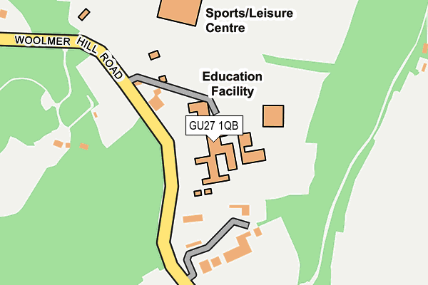 GU27 1QB map - OS OpenMap – Local (Ordnance Survey) GU27 1QB map - OS OpenMap – Local (Ordnance Survey)