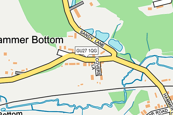 GU27 1QG map - OS OpenMap – Local (Ordnance Survey) GU27 1QG map - OS OpenMap – Local (Ordnance Survey)