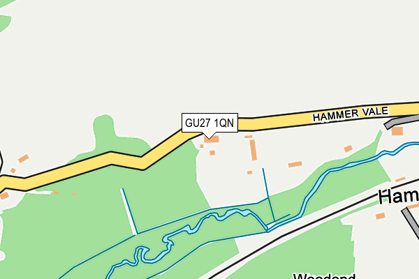 GU27 1QN map - OS OpenMap – Local (Ordnance Survey) GU27 1QN map - OS OpenMap – Local (Ordnance Survey)