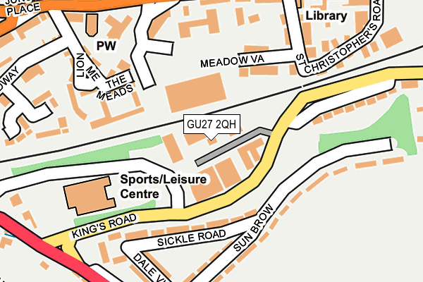 GU27 2QH map - OS OpenMap – Local (Ordnance Survey) GU27 2QH map - OS OpenMap – Local (Ordnance Survey)