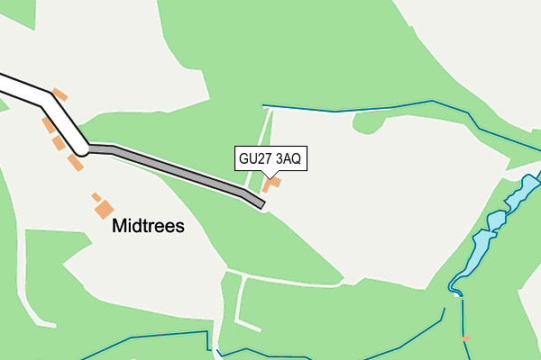 GU27 3AQ map - OS OpenMap – Local (Ordnance Survey) GU27 3AQ map - OS OpenMap – Local (Ordnance Survey)
