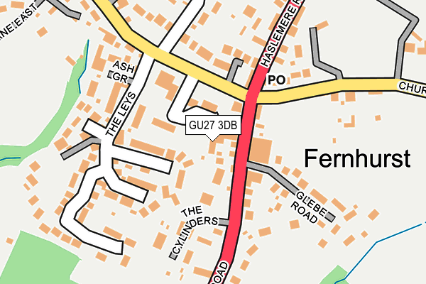 GU27 3DB map - OS OpenMap – Local (Ordnance Survey) GU27 3DB map - OS OpenMap – Local (Ordnance Survey)
