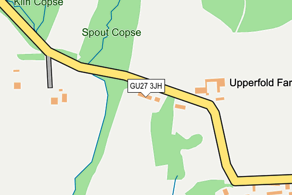 GU27 3JH map - OS OpenMap – Local (Ordnance Survey) GU27 3JH map - OS OpenMap – Local (Ordnance Survey)