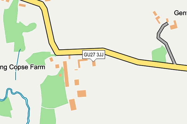 GU27 3JJ map - OS OpenMap – Local (Ordnance Survey) GU27 3JJ map - OS OpenMap – Local (Ordnance Survey)