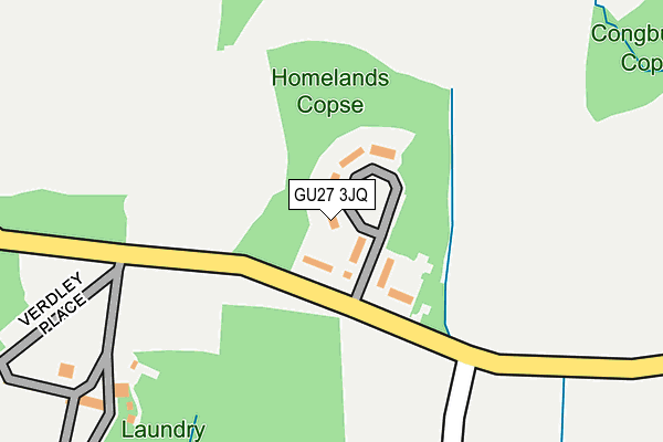 GU27 3JQ map - OS OpenMap – Local (Ordnance Survey) GU27 3JQ map - OS OpenMap – Local (Ordnance Survey)