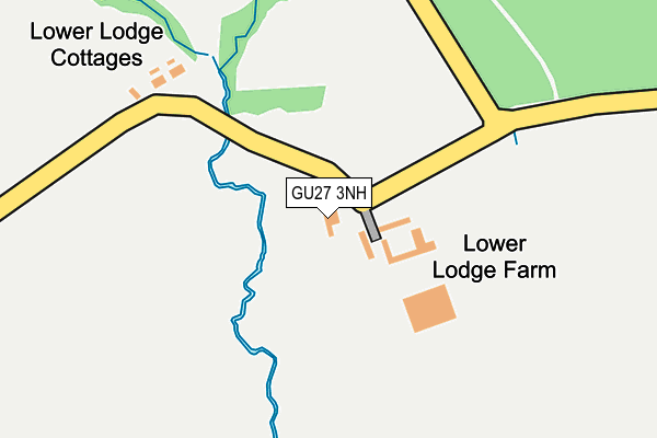 GU27 3NH map - OS OpenMap – Local (Ordnance Survey) GU27 3NH map - OS OpenMap – Local (Ordnance Survey)