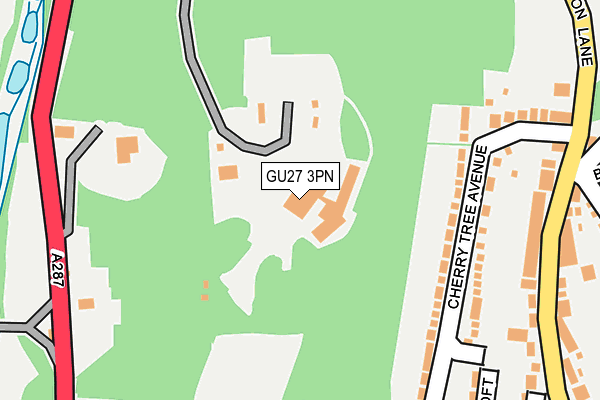 GU27 3PN map - OS OpenMap – Local (Ordnance Survey) GU27 3PN map - OS OpenMap – Local (Ordnance Survey)