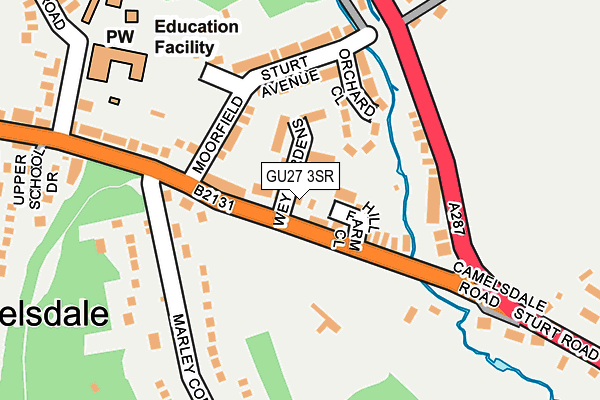 GU27 3SR map - OS OpenMap – Local (Ordnance Survey) GU27 3SR map - OS OpenMap – Local (Ordnance Survey)