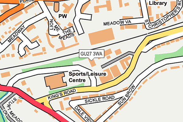 GU27 3WA map - OS OpenMap – Local (Ordnance Survey) GU27 3WA map - OS OpenMap – Local (Ordnance Survey)