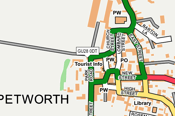 GU28 0DT map - OS OpenMap – Local (Ordnance Survey) GU28 0DT map - OS OpenMap – Local (Ordnance Survey)