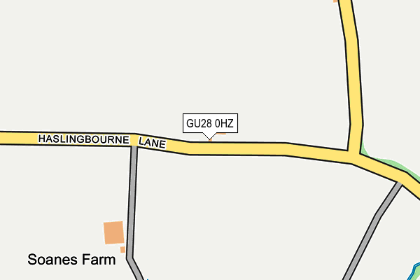 GU28 0HZ map - OS OpenMap – Local (Ordnance Survey) GU28 0HZ map - OS OpenMap – Local (Ordnance Survey)