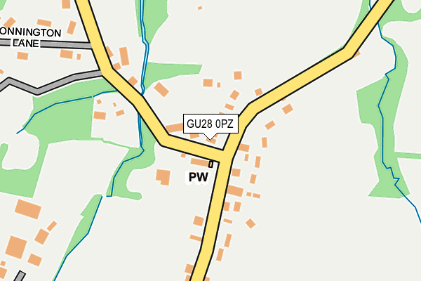 GU28 0PZ map - OS OpenMap – Local (Ordnance Survey) GU28 0PZ map - OS OpenMap – Local (Ordnance Survey)